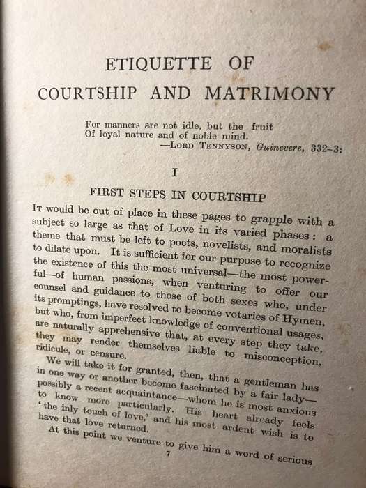 Courtship, Marriage and the Lover's Letter Writer (1905 1st Edition Hardcover)