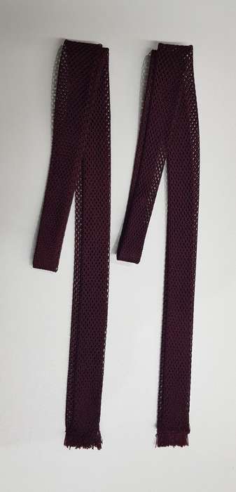 Mens Neckties: Description: Two Slimline knitted neckties.