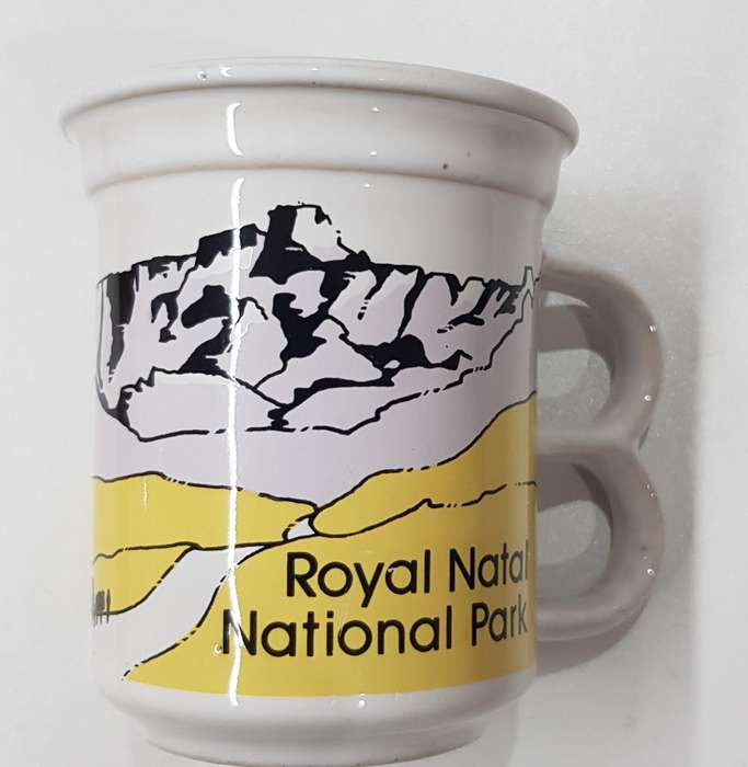 Royal Natal National Park souvenir Mug: A standard size mug with double loop handle