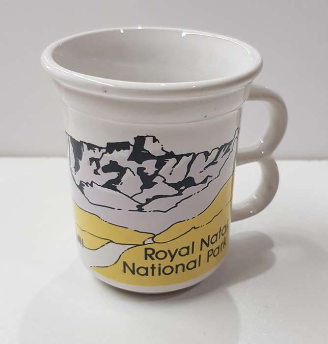 Royal Natal National Park souvenir Mug: A standard size mug with double loop handle