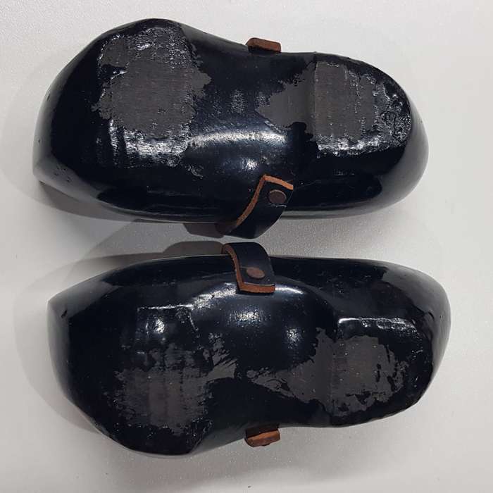 Pair of Handmade ornamental Dutch Wooden Clogs.  These are Vintage Hand Carved Clogs