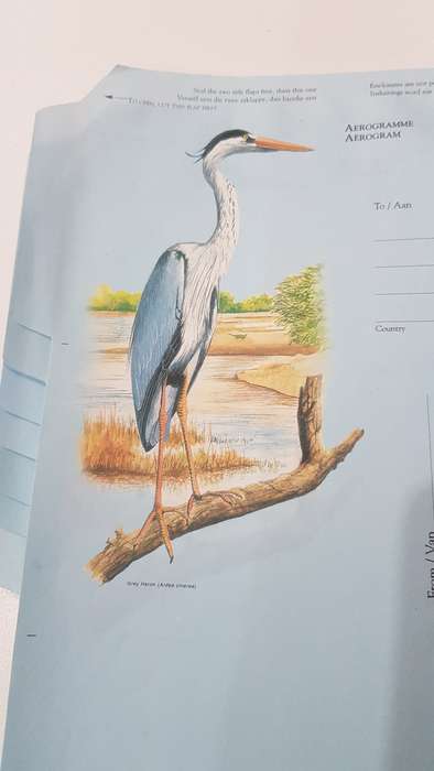 South African Post Office  7x Aerograms (Postal Air Mail Letter) with foreign postage paid