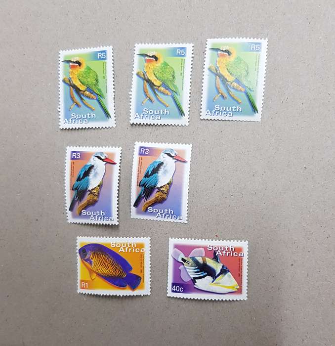 South Africa Year 2000 - unused stamps. Consists of 3x White-fronted Bee-eater R5 stamps....