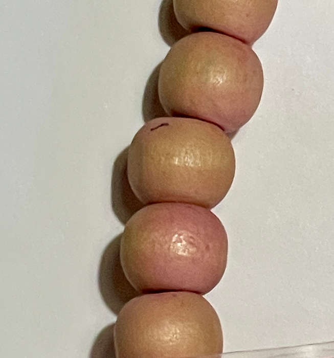 Coral Stained Wooden Bracelet