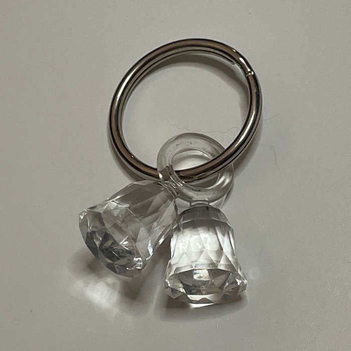 Clear Bells Key Ring