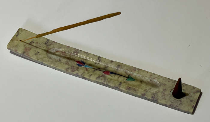 Mother of Pearl & Soapstone incense burner