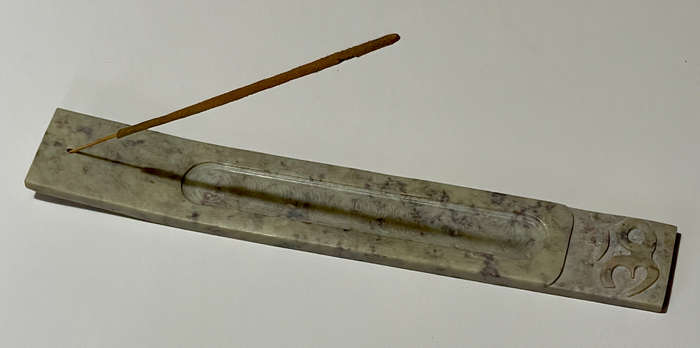 Ohm Soapstone incense burner
