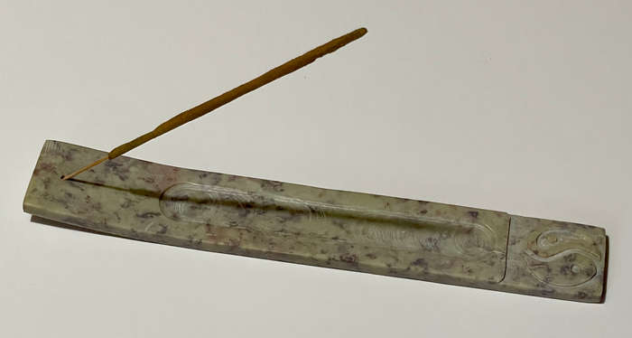 Yin/Yang Soapstone incense burner