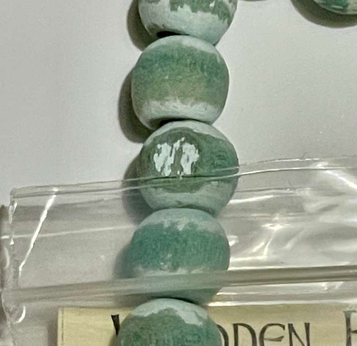Seafoam Distressed Wood Bracelet