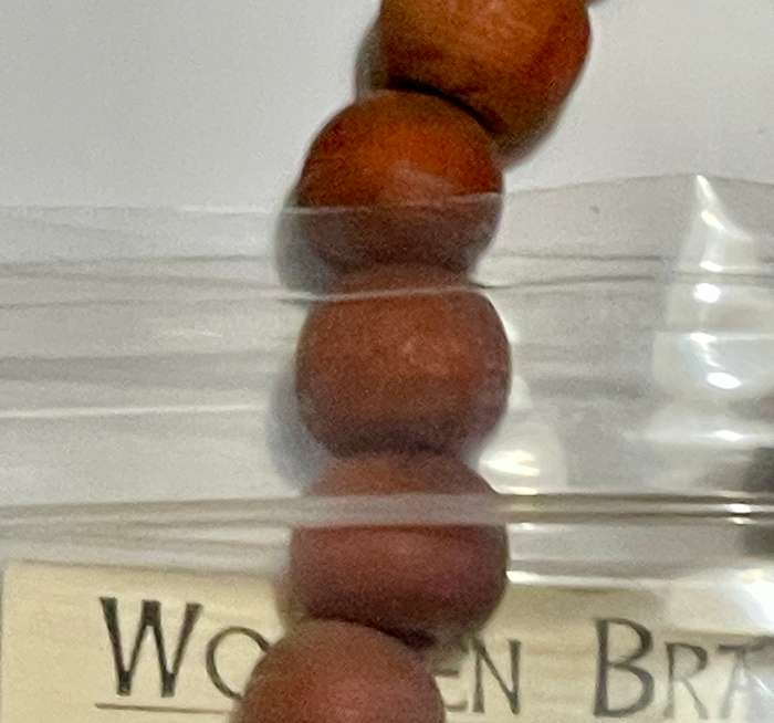 Rusty Red Stained Wooden Bracelet