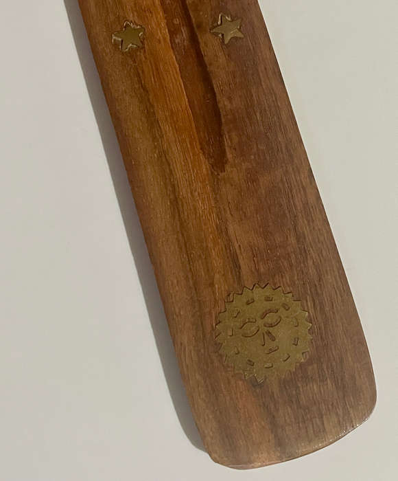 Sun Inlaid Wooden GARDEN Incense Burner
