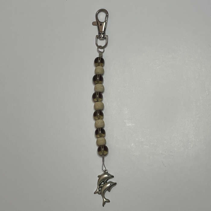 Creamy Wood and Smokey Bag Charm