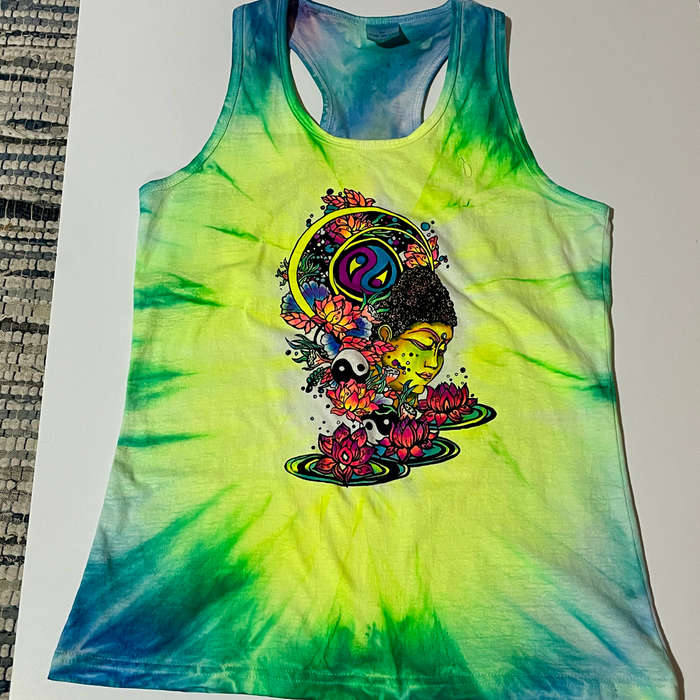 Racer-back Tie-dye T-Shirt