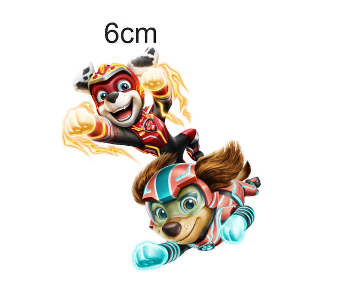Mighty Paw Patrol Sticker Pack - 50 Pack Vinyl Stickers