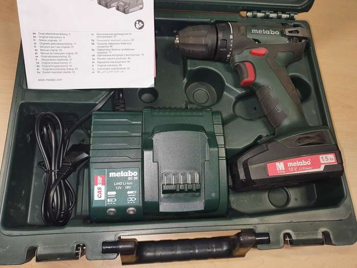 Metabo BS 18 48Nm Battery Drill set in Carry Case