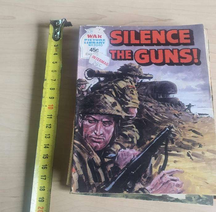 Antique Military Comic Books 4 Off