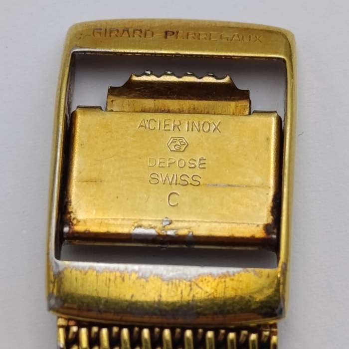 Original vintage Girard-Perregaux goldplated watch strap