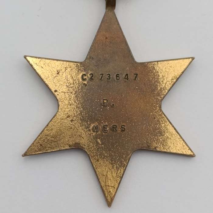 WW2 The 1939-1945 Star issued to C27364 P. Vers