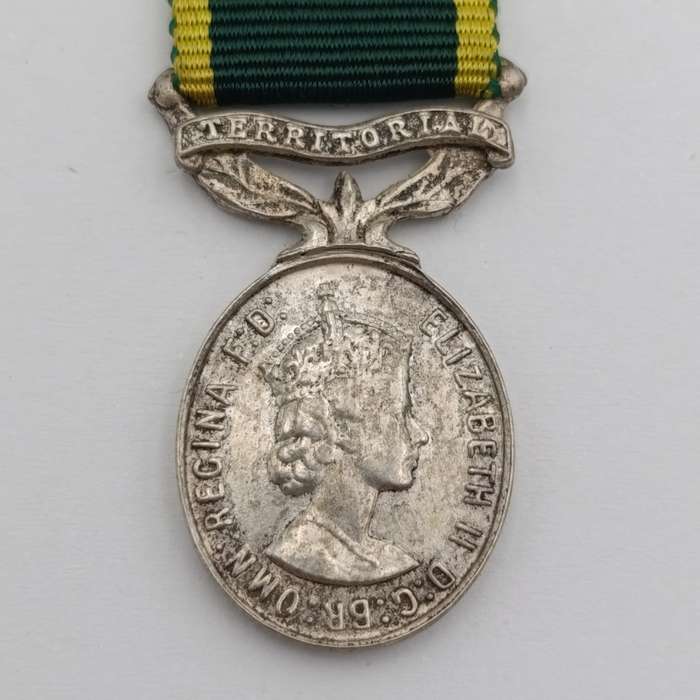 Territorial Efficiency medal miniature - post 1952