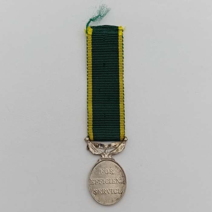Territorial Efficiency medal miniature - post 1952