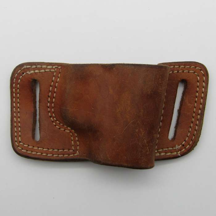 Leather Gun holster for 9mm Parabellum - right handed