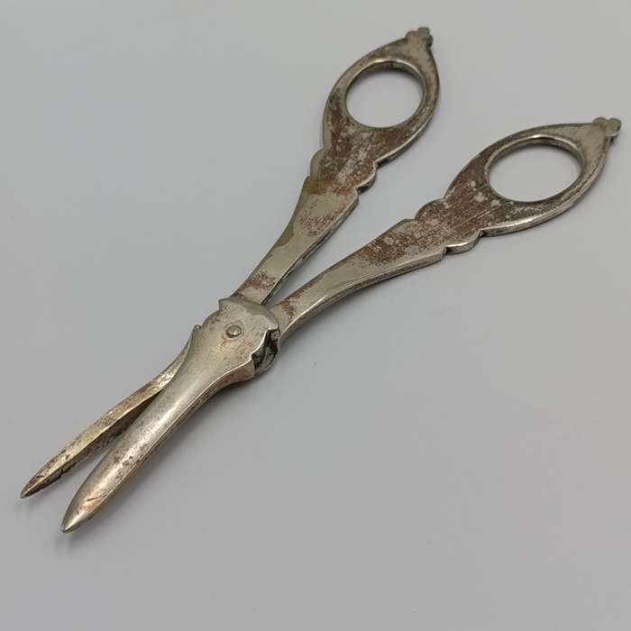 Antique Silver plated grape shears