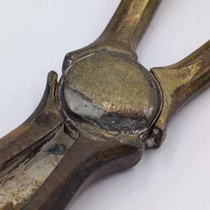 Antique silver plated grape shears