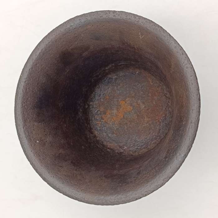 Large Antique cast iron mortar and pestle