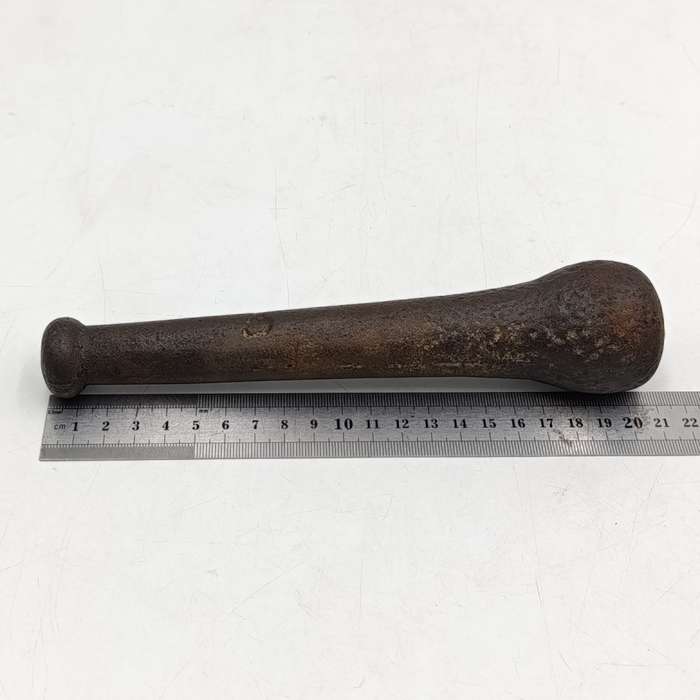 Large Antique cast iron mortar and pestle