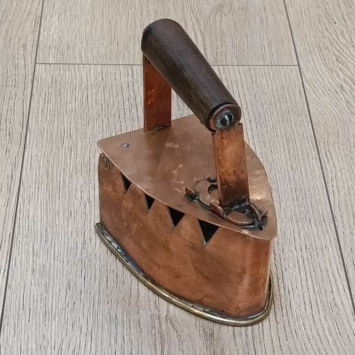 Beautiful antique copper coal Sad iron