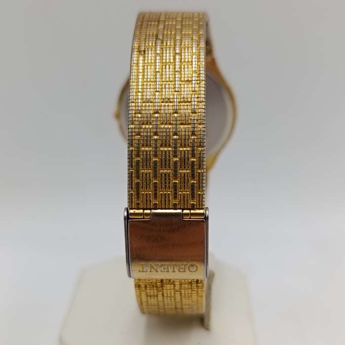 Orient Quartz Gold colour men's watch - working