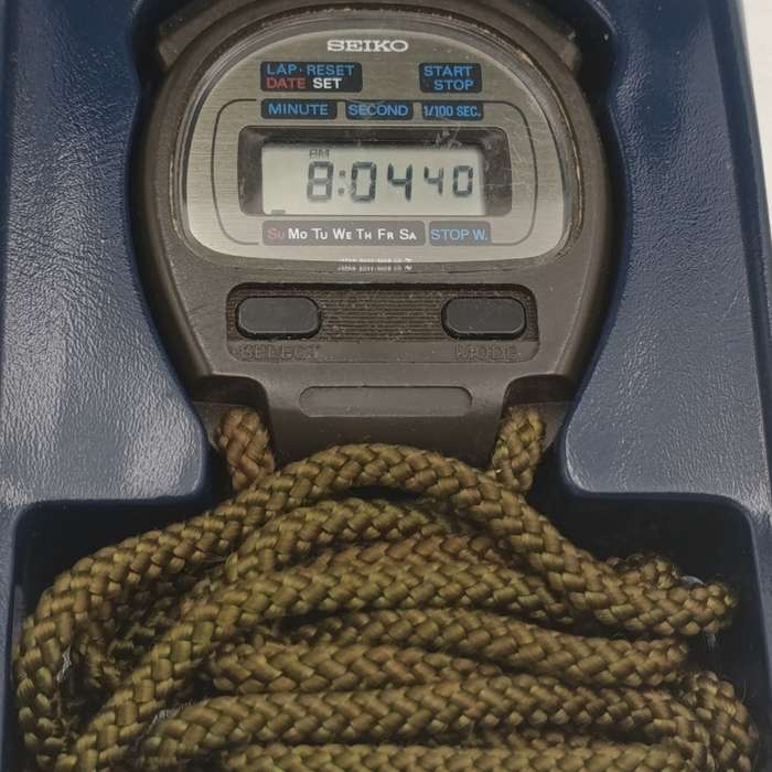 Seiko digital quartz stopwatch 5023-5000 - working - in case