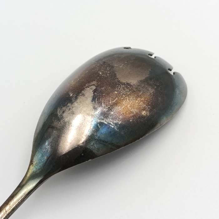 John Sherwood & Sous silverplated salad fork with Beaver mark (made to look like silver lion)