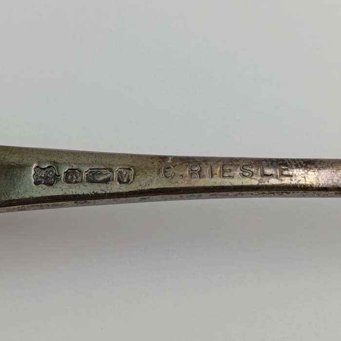 John Sherwood & Sous silverplated salad fork with Beaver mark (made to look like silver lion)