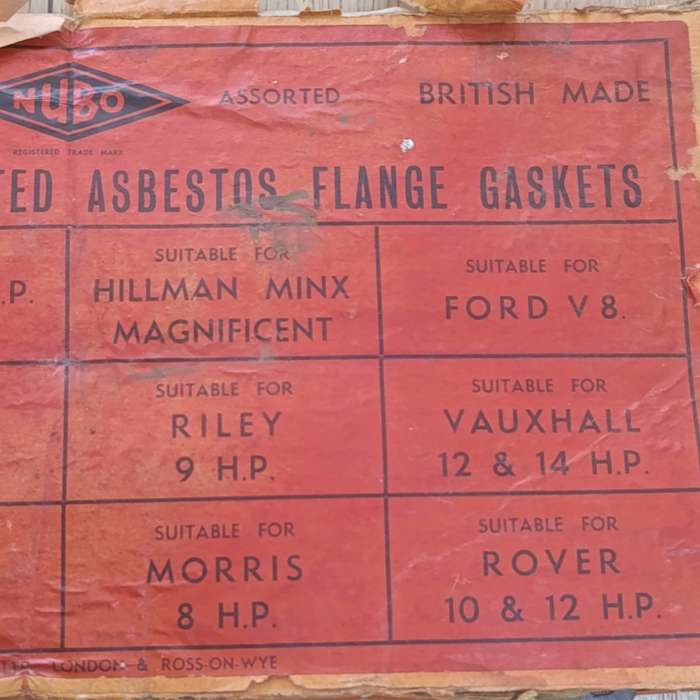 Vintage Nubo High Pressure Graphited Asbestos flange Gaskets