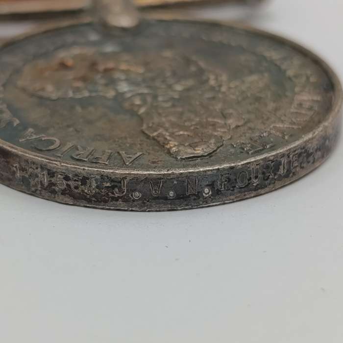 Set of WW2 Red Cross Medic Medal set issued to 161584 J.W.N Fourie