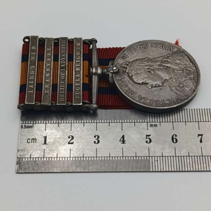 Boer War QSA Queen South Africa medal with 4 clasps issued to 119 TPR