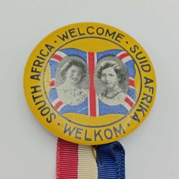 1947 South Africa Royal visit welcome badge