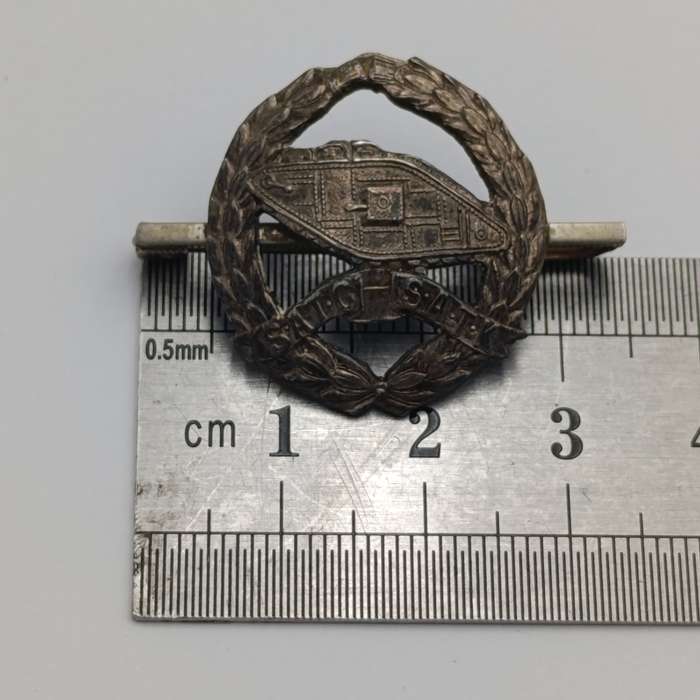 Sterling silver SA Tank Corps sweetheart badge