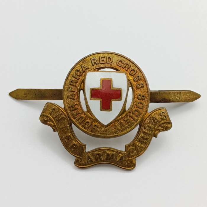 South Africa Red Cross society cap badge