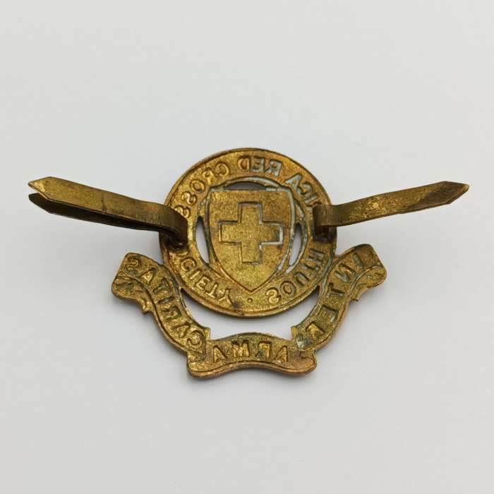 South Africa Red Cross society cap badge
