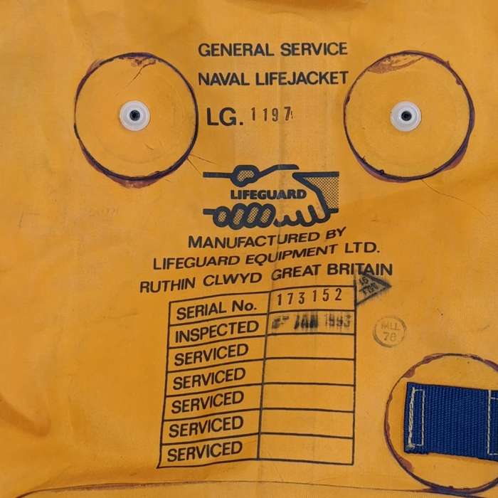 Royal Navy General service life jacket with spray hood