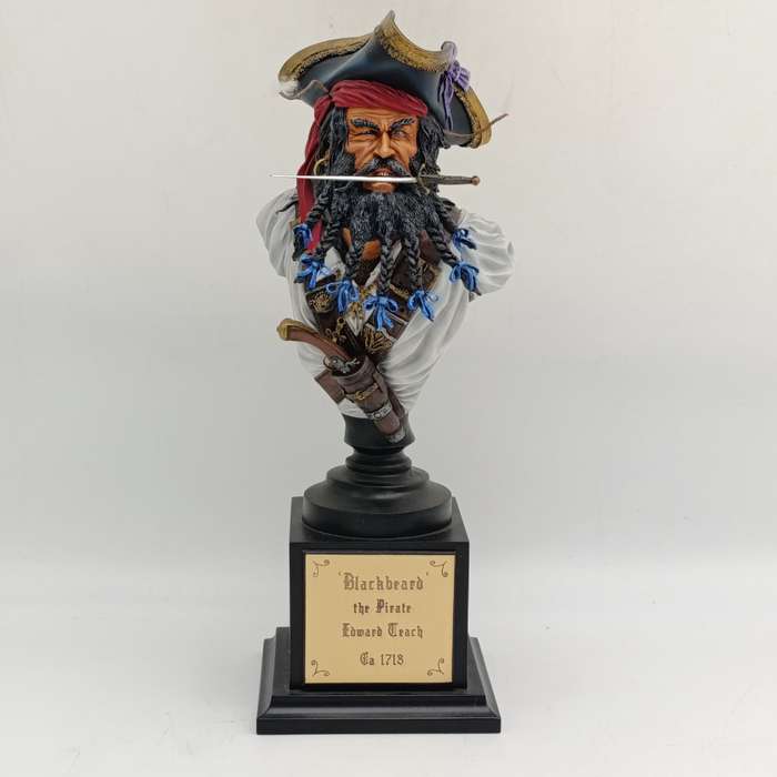 Blackbeard The Pirate handpainted resin model - scale 1/6 - Fort Duquesne Military Miniatures