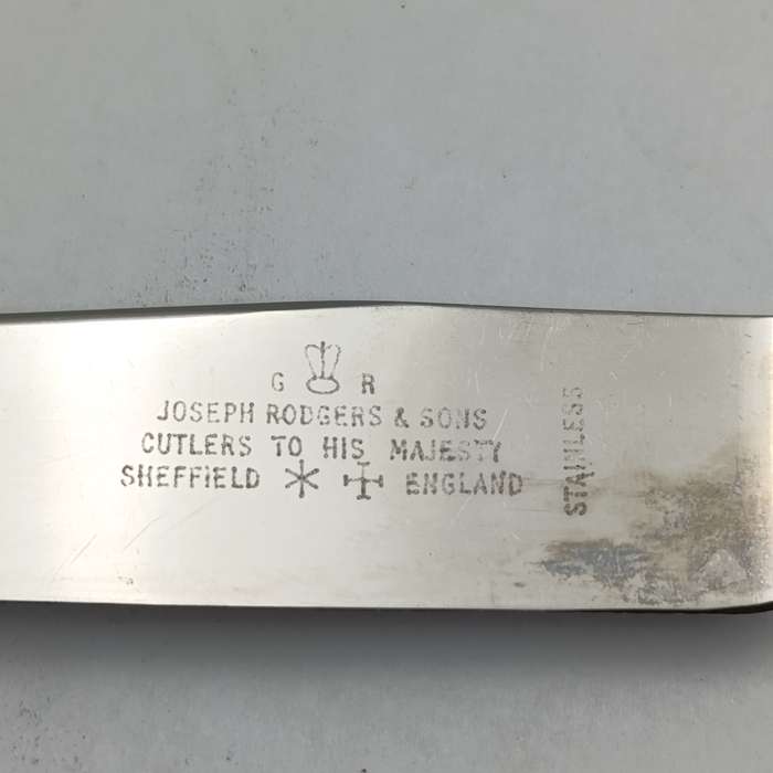 Lot of 6 Joseph Rodgers smaller table knives plus 6 larger table knives in original boxes