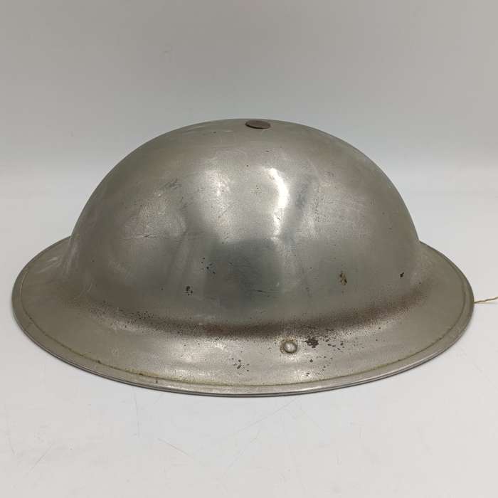 WW2 British brodie helmet - chromed