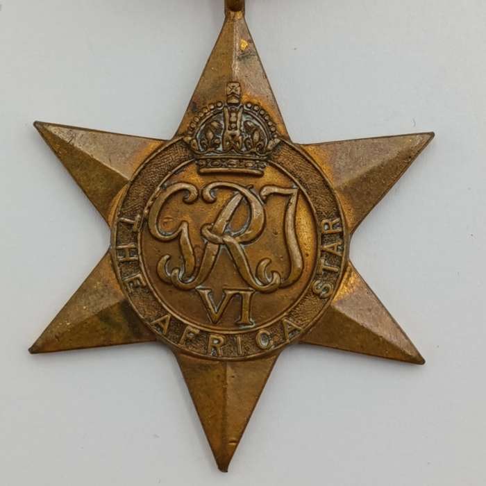 WW2 The Africa Star issued to 116941 HJ Vosloo