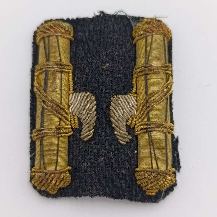 WW2 Italian Fascist Collar badge set - not yet cut