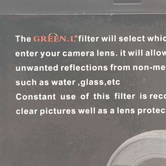Green L High definition light filter - 67mm CPC