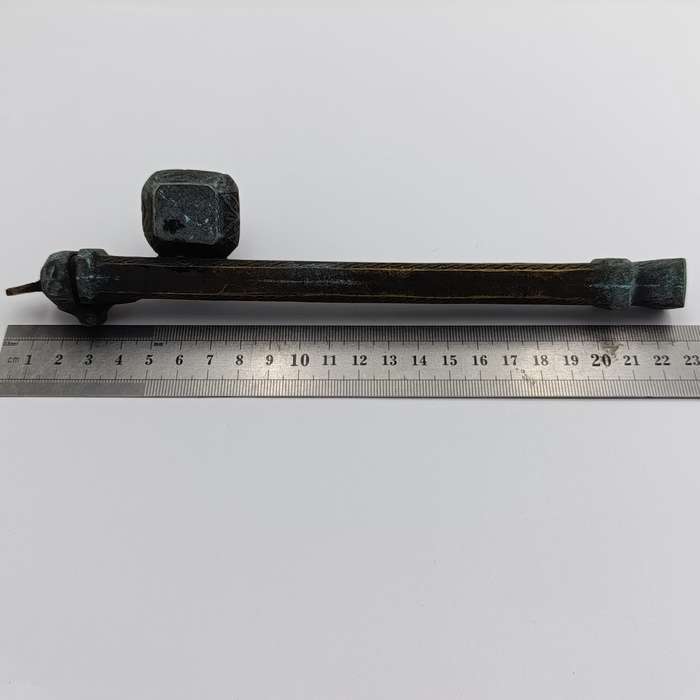 Antique Arabic dipping pen holder with inkwell