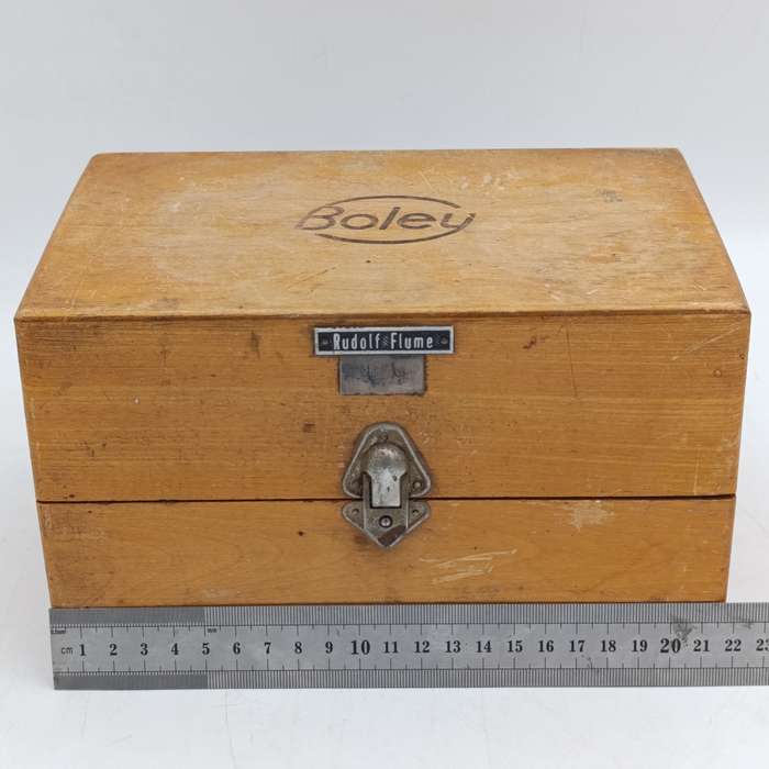 Vintage Boley watchmaker punch tool set in case
